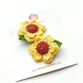Sunflower Hair Clips